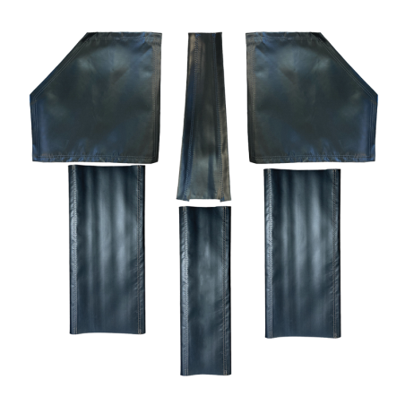 ENSEMBLE DE 6 FONDS DE SIEGES POUR BANQETTE ARRIERE DYANE RABATTABLE