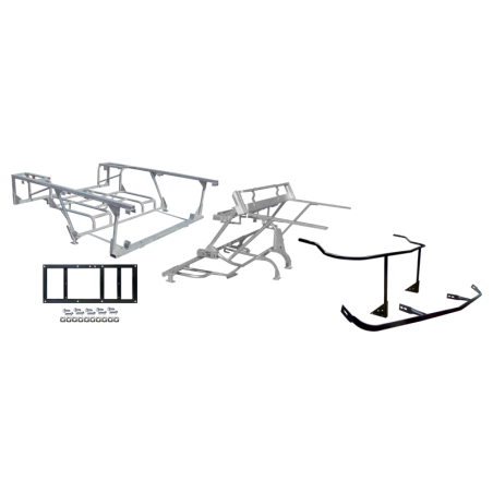 KIT DE TUBULAIRES AVANT + ARRIÈRE MÉHARI ANCIEN MODÈLE GALVANISÉ