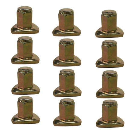 LOT DE 12 ÉCROUS DE ROUE LONG ZINGUE