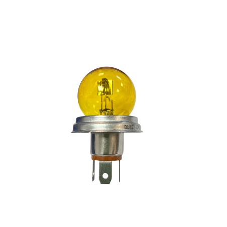 AMPOULE CODE PHARE JAUNE 12V  A BROCHE 45/40W