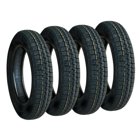 LOT DE 4 PNEUS 135 80 R 15
