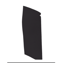 KIT DE 4 FEUTRINES ANTHRACITE POUR HABILLAGE INTÉRIEUR (LATERALES ET PASSAGE DE ROUE ARRIERE) POUR 2CV AVEC VITRE DE CUSTODE