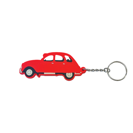 PORTE CLE 2CV ROUGE