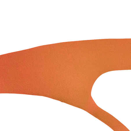 KIT  DE 4 FEUTRINES ORANGE AVANT ET ARRIERE COMPLETE 2CV6