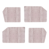 KIT DE 4 PANNEAUX GRIS MOUCHETÉ POUR PORTE DE 2 CV VERSION SUICIDE DE 1948 A 1964