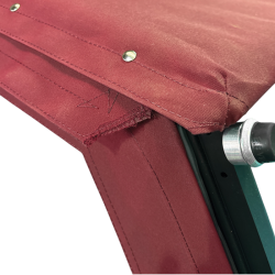 ENSEMBLE COMPLET TOILE COTON POLYESTER BORDEAUX 6 PIÈCES + HOUSSE ROUE SECOURS