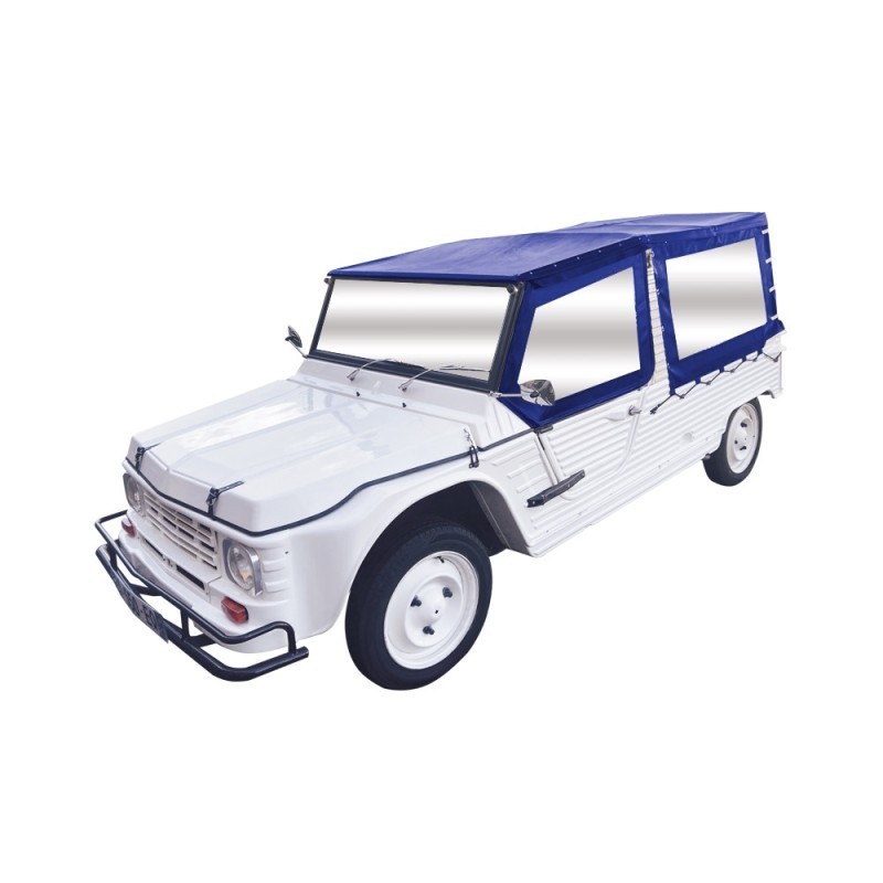ENSEMBLE COMPLET BACHE TOILE PVC TRADITIONNEL POUR MEHARI