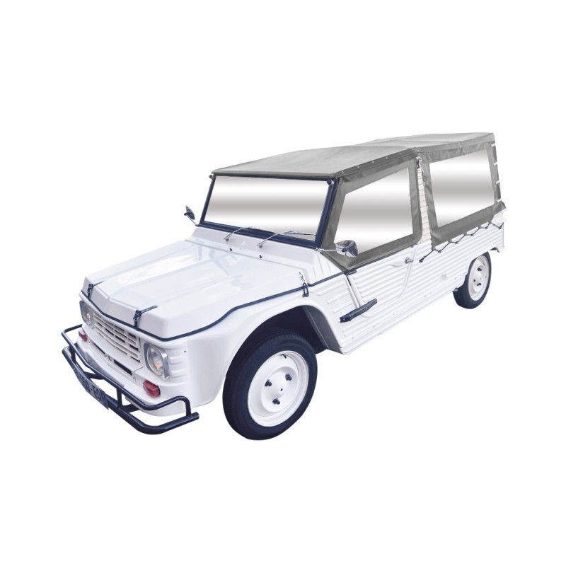 ENSEMBLE COMPLET BACHE TOILE PVC TRADITIONNEL POUR MEHARI