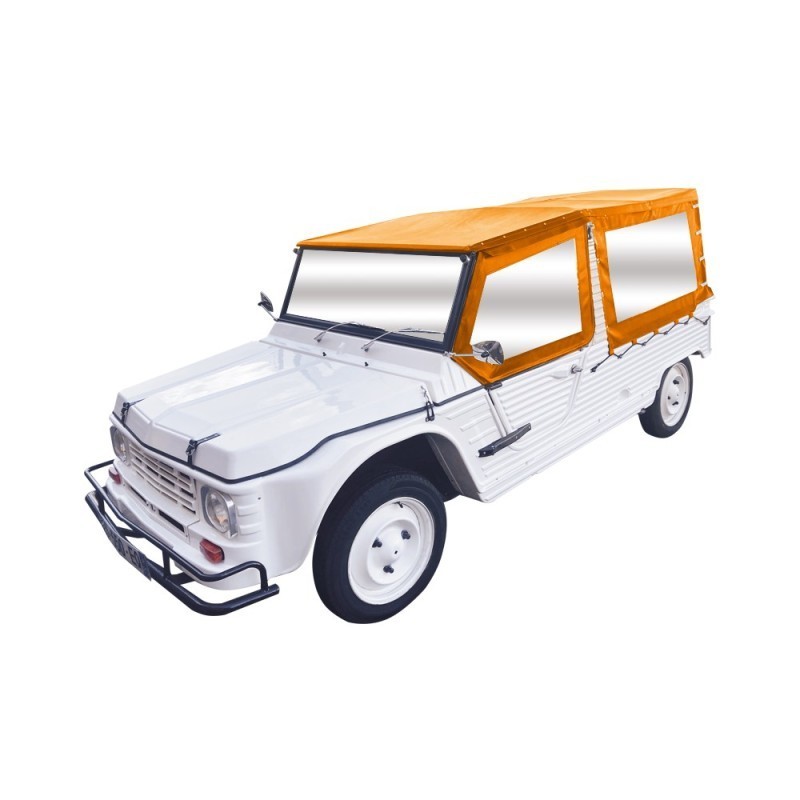 ENSEMBLE COMPLET BACHE TOILE PVC TRADITIONNEL POUR MEHARI