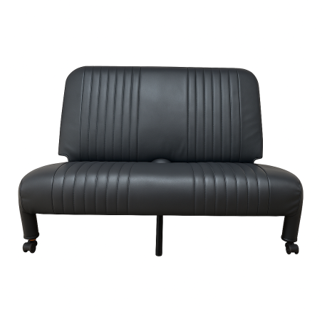 GARNITURE DE BANQUETTE ARRIERE POUR DYANE RABATTABLE TISSU BEIGE RAYE ROUGE