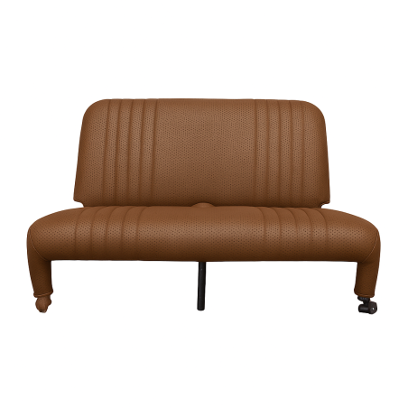 GARNITURE DE BANQUETTE ARRIERE POUR DYANE RABATTABLE TISSU BEIGE RAYE ROUGE