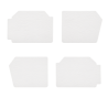 KIT DE 4 PANNEAUX  POUR PORTE DE 2 CV VERSION GRAND MODELE