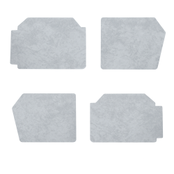 KIT DE 4 PANNEAUX  POUR PORTE DE 2 CV VERSION GRAND MODELE