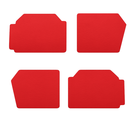 KIT DE 4 PANNEAUX DE PORTES NOIR 2CV6 GRAND MODELE