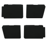 KIT DE 4 PANNEAUX NOIR POUR PORTE DE 2 CV VERSION PETIT MODELE