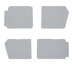 KIT DE 4 PANNEAUX NOIR POUR PORTE DE 2 CV VERSION PETIT MODELE