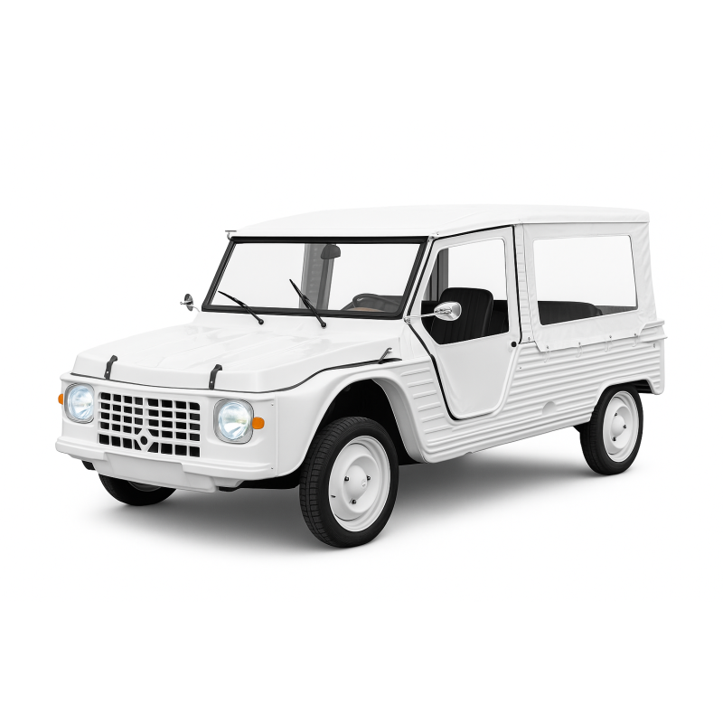 JEU DE BACHE AVEC PORTE ENTOILEE POUR MEHARI PARE BRISE ALUMINIUM