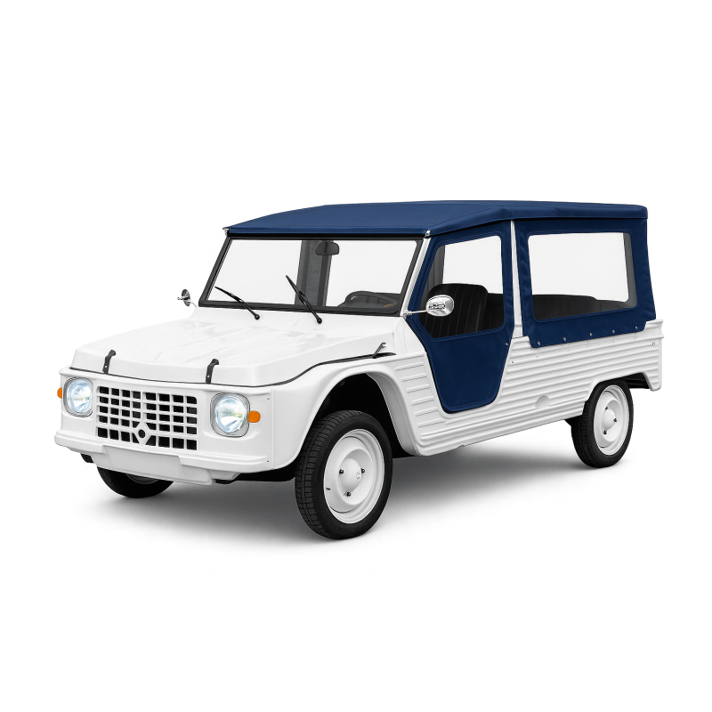 JEU DE BACHE AVEC PORTE ENTOILEE POUR MEHARI PARE BRISE ALUMINIUM