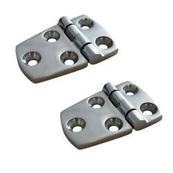 LOT DE 2 CHARNIERE INOX POUR CAPOT MEHARI PARTIE AVANT