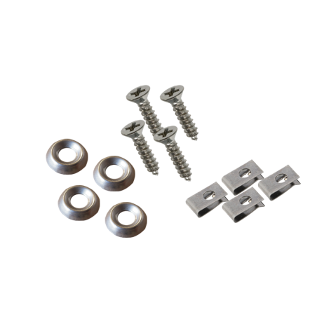 AGRAFES  + VIS INOX AVEC CUVETTE FIXATION TOLE COMPTEUR MEHARI ANCIEN MODELE