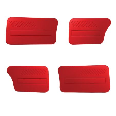 KIT DE 4 PANNEAUX DE PORTE ROUGE AMI6