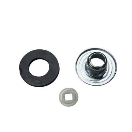 KIT CUVETTE  INOX - JOINT - ENTRETOISE PLASTIQUE POUR PORTE 2CV - MÉHARI