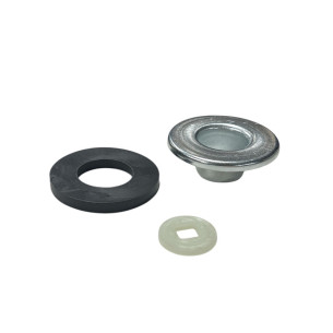 KIT CUVETTE  INOX - JOINT - ENTRETOISE PLASTIQUE POUR PORTE 2CV - MÉHARI