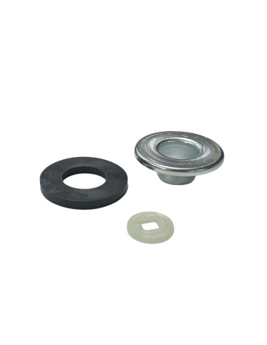 KIT CUVETTE  INOX - JOINT - ENTRETOISE PLASTIQUE POUR PORTE 2CV - MÉHARI