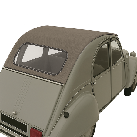 CAPOTE 2CV FERMETURE INTERIEURE GRIS MOYEN