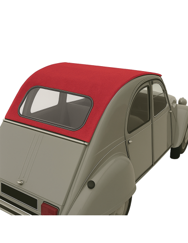 CAPOTE 2CV FERMETURE EXTERIEURE ROUGE VALLELUNGA