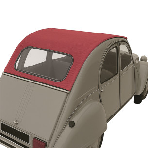 CAPOTE 2CV FERMETURE EXTERIEURE ROUGE CINABRE