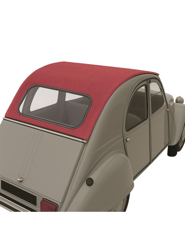 CAPOTE 2CV FERMETURE EXTERIEURE ROUGE CINABRE