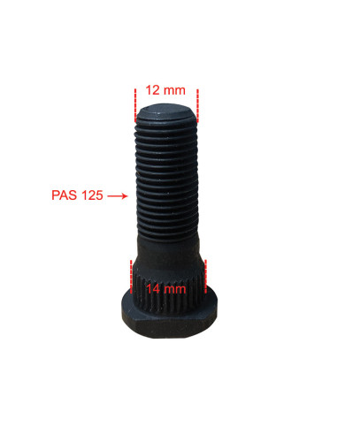 GOUJON DE MOYEU AVANT ET ARRIÈRE