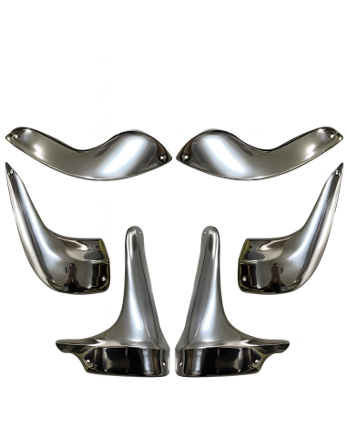 SABOTS D'AILES EN ALUMINIUM POUR 2CV AVANT ET...