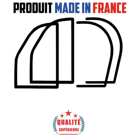 KIT 4 JOINTS DE PORTE 2CV COMPLET QUALITÉ SUPÉRIEURE POUR 2CV A PARTIR 02/70 FRANCAIS