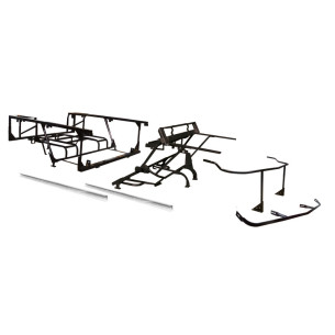 KIT DE TUBULAIRES AVANT + ARRIÈRE MÉHARI ANCIEN MODÈLE NOIR