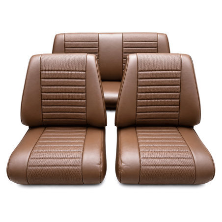 GARNITURES AMI8 BREAK 2EME GÉNÉRATION 2 SIÈGES AV.+ BANQUETTE AR.MARRON PERFORE