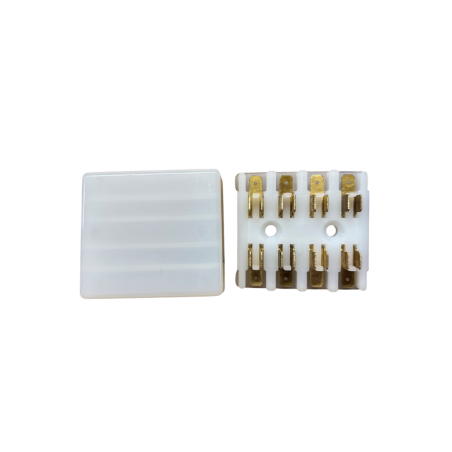 BOITE A FUSIBLES PLASTIQUE ORIGINE BLANCHE MÉHARI - 2CV - DYANE - ACADIANE