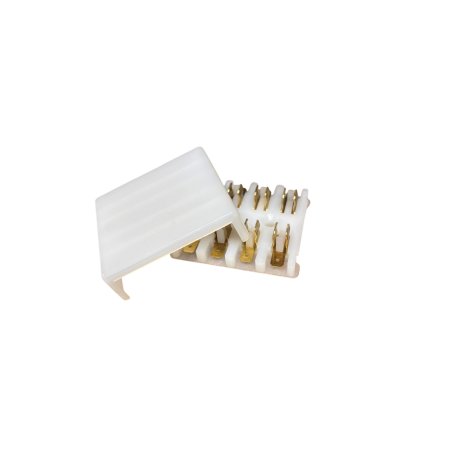 BOITE A FUSIBLES PLASTIQUE ORIGINE BLANCHE MÉHARI - 2CV - DYANE - ACADIANE