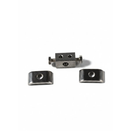 SERRE CABLE DOUBLE AVEC 2 BRIDES DE CABLE DE CHAFFAGE