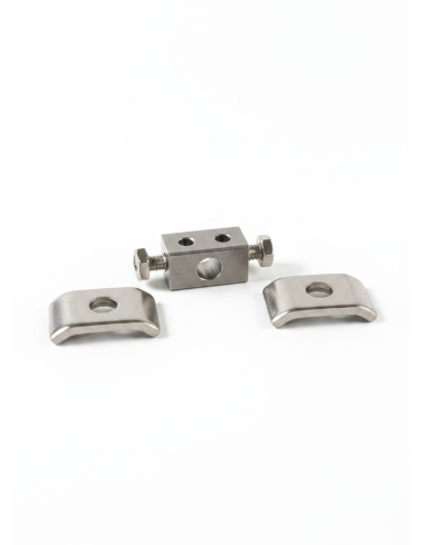 SERRE CABLE DOUBLE AVEC 2 BRIDES DE CABLE DE CHAFFAGE