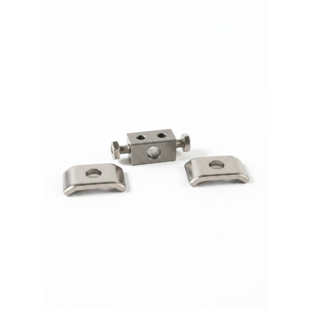 SERRE CABLE DOUBLE AVEC 2 BRIDES DE CABLE DE CHAFFAGE