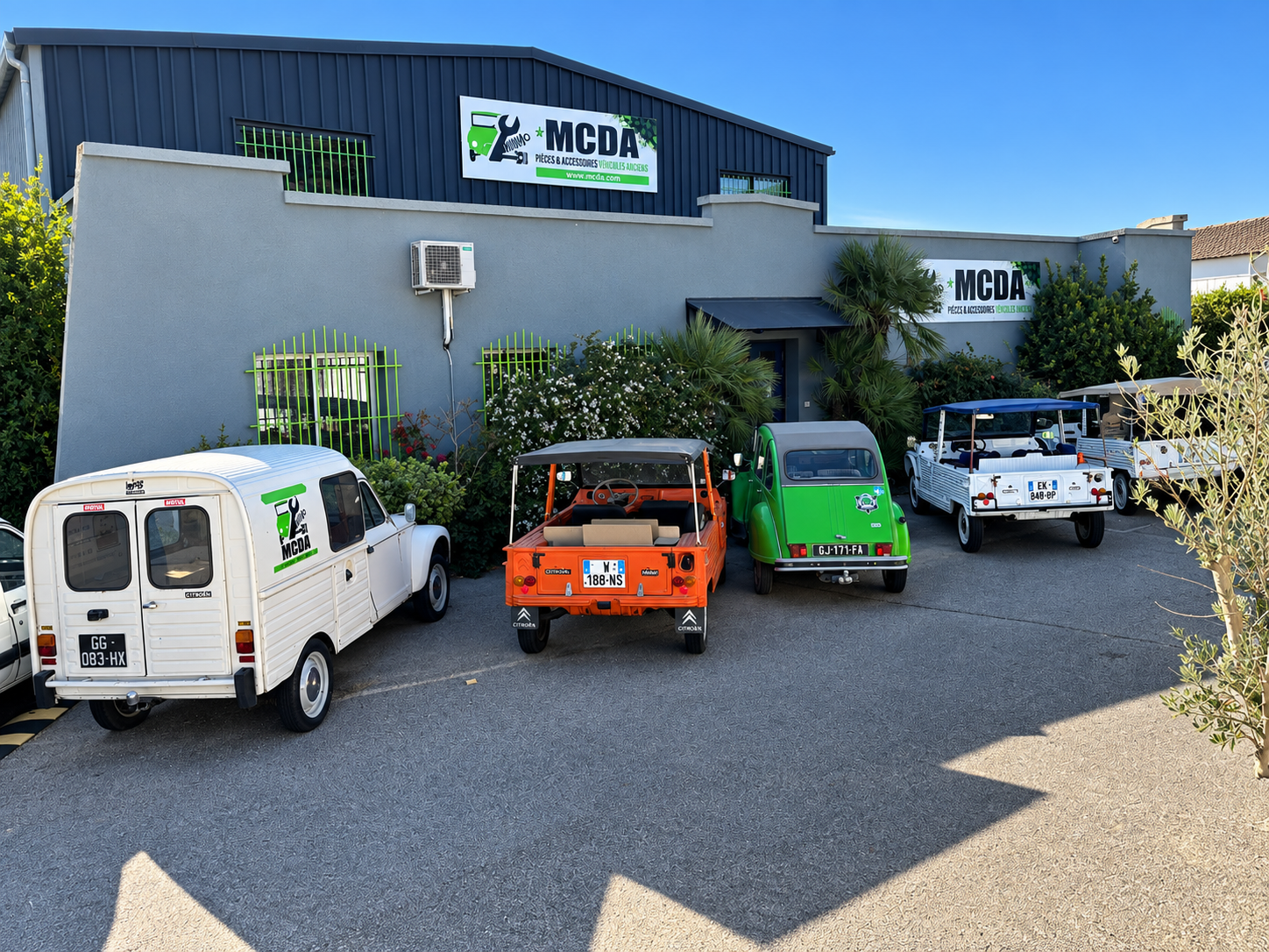 MCDA Méhari Côte d'Azur spécialiste Méhari et 2CV depuis 1989