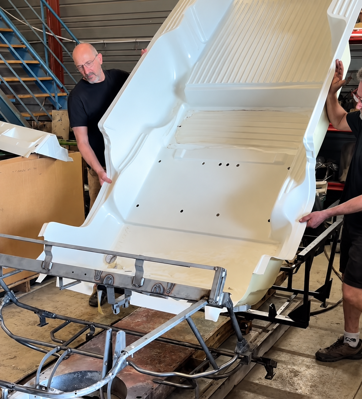 Test et validation pièce Méhari ou 2CV dans atelier MCDA