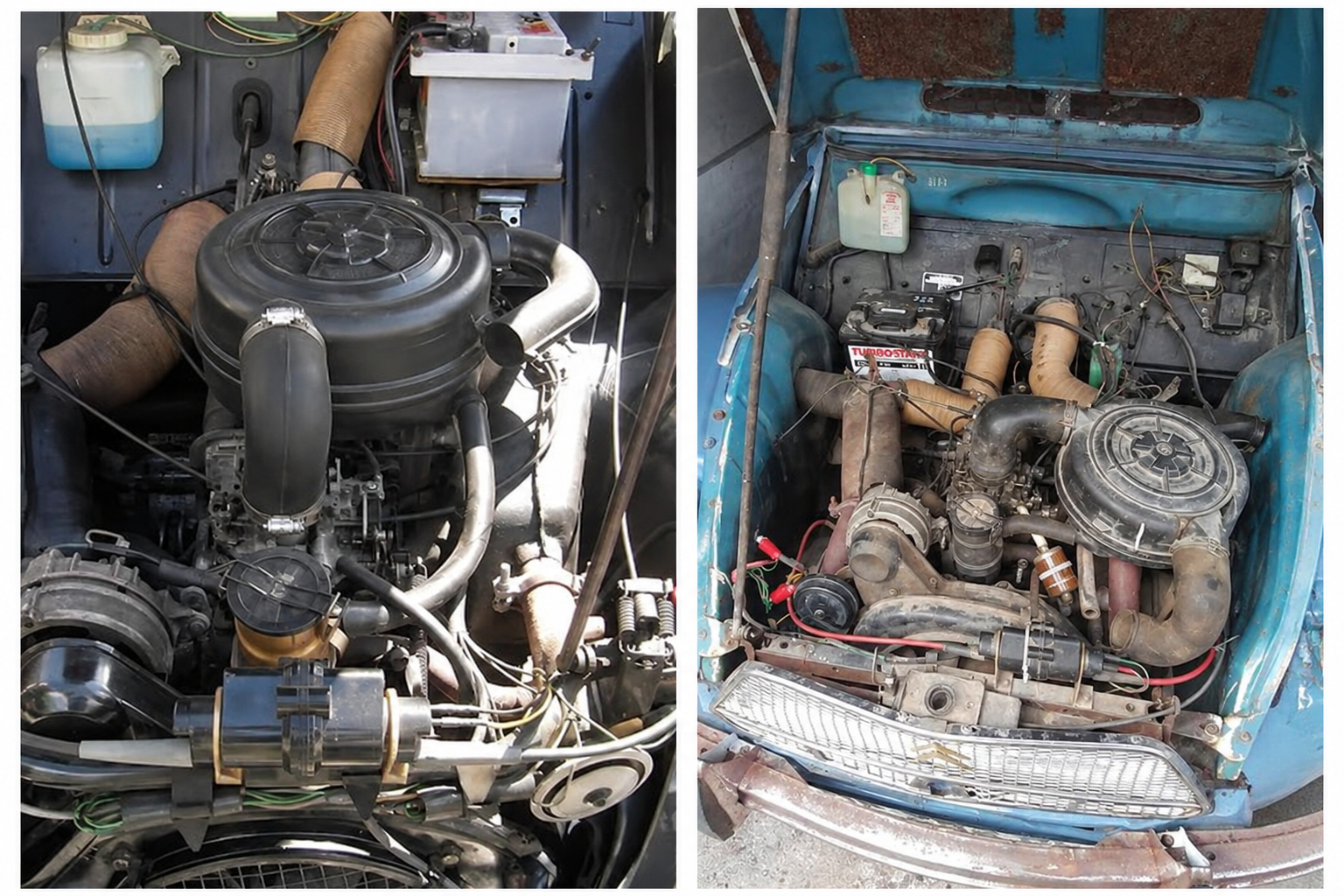 Comparaison moteur 2CV6 Dyane 6 et Acadiane